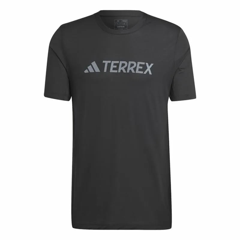 Футболка с коротким рукавом мужская Adidas Mt Log Tech Чёрный