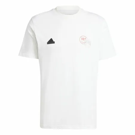 Vyriški marškinėliai su trumpomis rankovėmis Adidas House Of Tiro Summer Graphic Balta