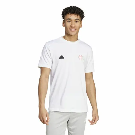 Vyriški marškinėliai su trumpomis rankovėmis Adidas House Of Tiro Summer Graphic Balta