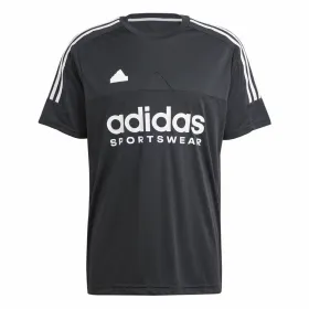 Футболка с коротким рукавом мужская Adidas Tiro Q1 Чёрный
