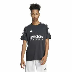 Футболка с коротким рукавом мужская Adidas Tiro Q1 Чёрный