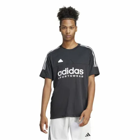 Vyriški marškinėliai su trumpomis rankovėmis Adidas Tiro Q1 Juoda