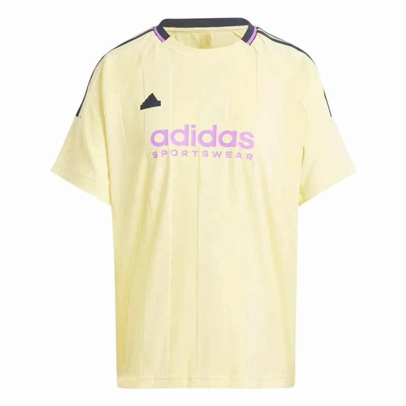 Vyriški marškinėliai su trumpomis rankovėmis Adidas Tiro Cut 3 Bandas Jacquard Boyfriend Rusvai gelsva