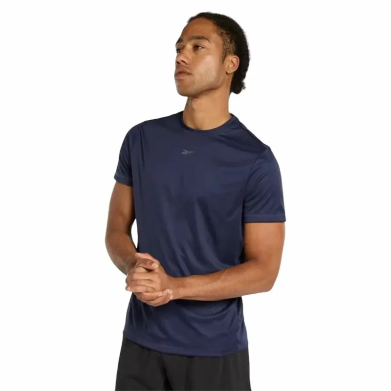Men’s Short Sleeve T-Shirt Reebok Id Train Ss Tech Navy Blue