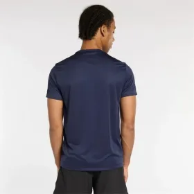 Футболка с коротким рукавом мужская Reebok Id Train Ss Tech Тёмно Синий