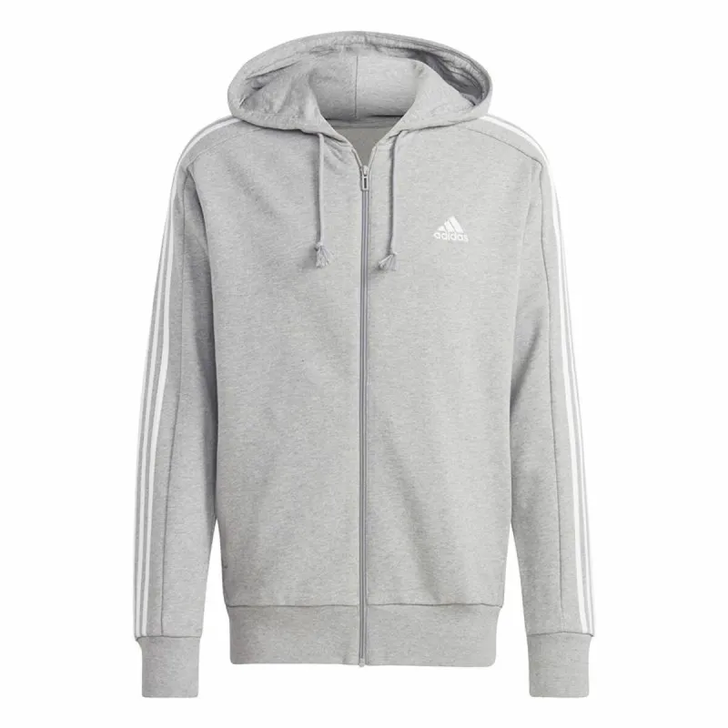 Vyriškas džemperis su gobtuvu Adidas 3S Ft Fz Hd Pilka
