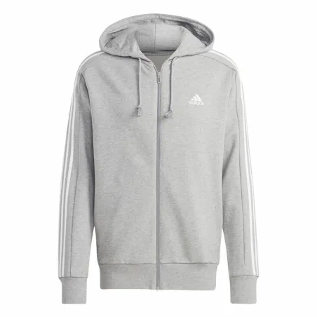 Vyriškas džemperis su gobtuvu Adidas 3S Ft Fz Hd Pilka