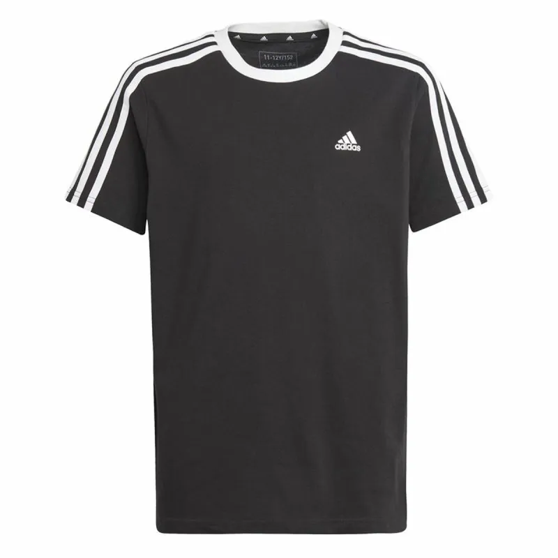 Vaikiška Marškinėliai su trumpomis rankovėmis Adidas Essentials Mėlyna Juoda