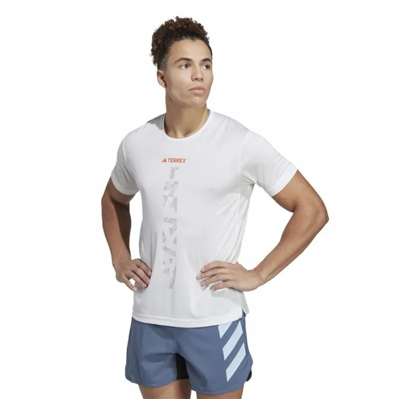 Vyriški marškinėliai su trumpomis rankovėmis Adidas Agr Shirt Balta