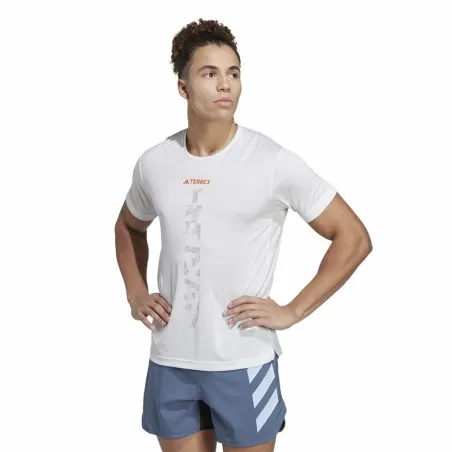 Vyriški marškinėliai su trumpomis rankovėmis Adidas Agr Shirt Balta