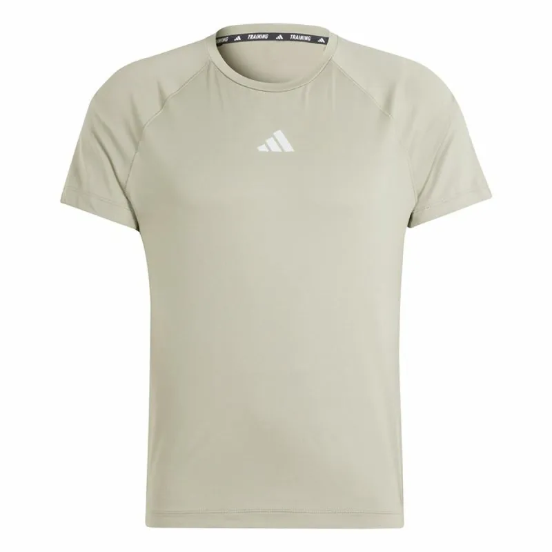 Vyriški marškinėliai su trumpomis rankovėmis Adidas Essentials Gym+ Rusvai gelsva