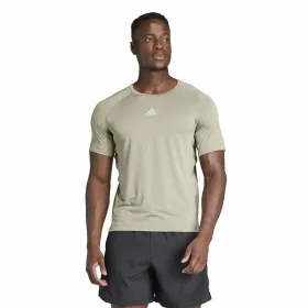 Футболка с коротким рукавом мужская Adidas Essentials Gym+ Бежевый
