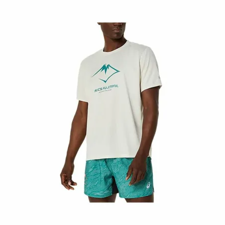 Vyriški marškinėliai su trumpomis rankovėmis Asics Fujitrail Logo Ss Top Balta