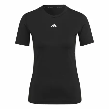 Футболка с коротким рукавом женская Adidas Techfit Чёрный