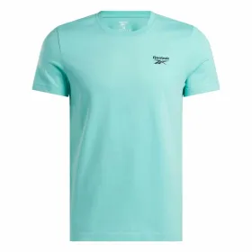 Футболка с коротким рукавом мужская Reebok Identity Smal Синий Небесный синий