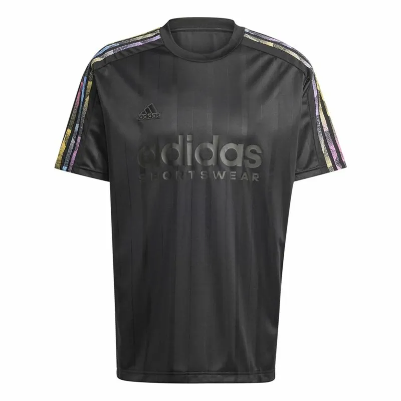 Vīriešu Krekls ar Īsām Piedurknēm Adidas Tiro Q2 Melns