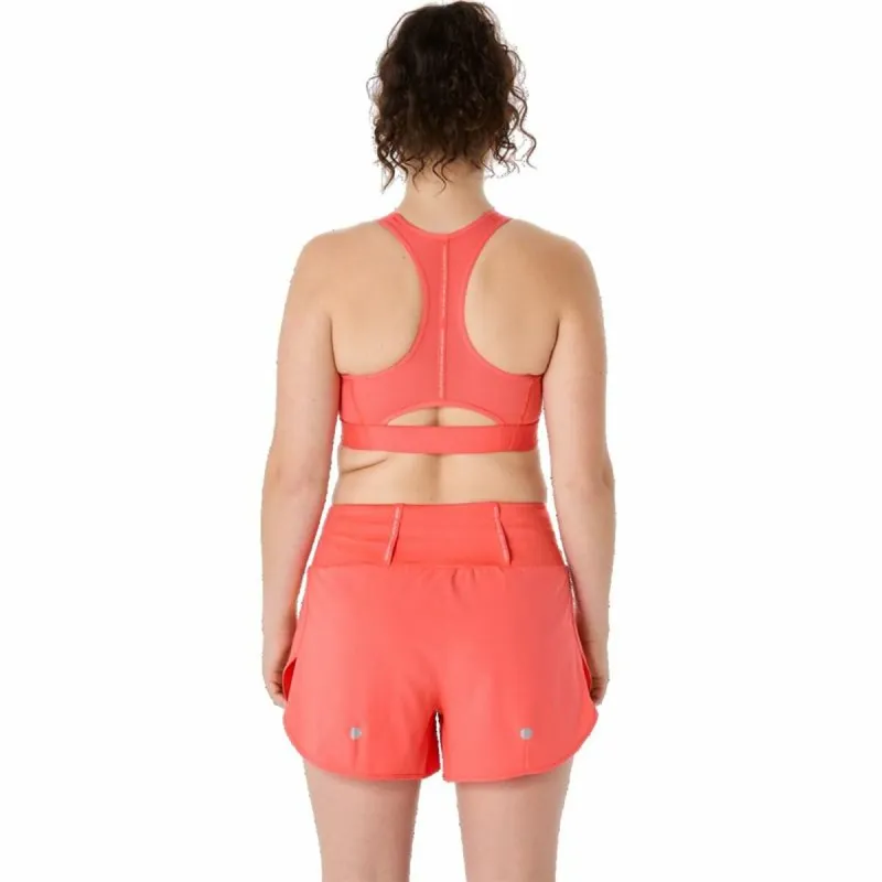 Sportinė liemenėlė Asics Road Compression Lašišos raudonumo spalva