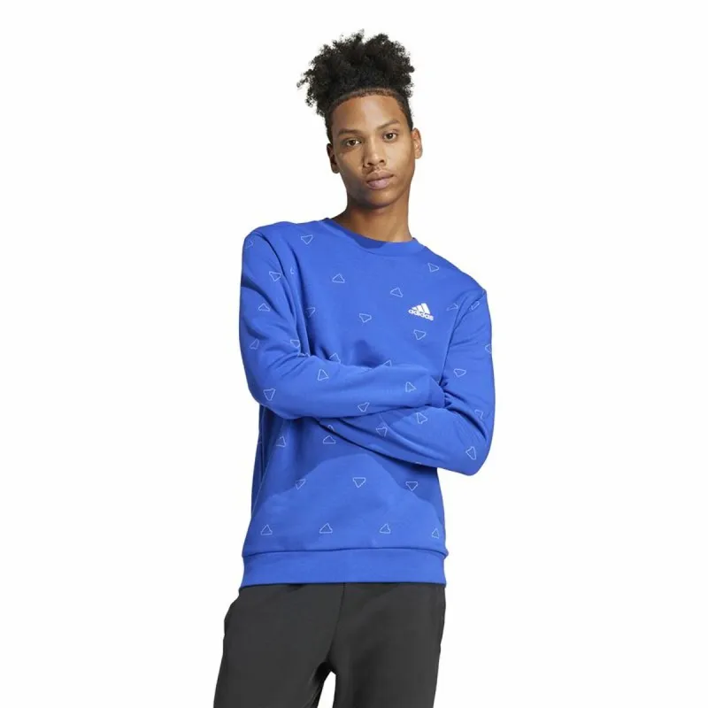 Vyriškas džemperis be gobtuvo Adidas Mngrm Mėlyna