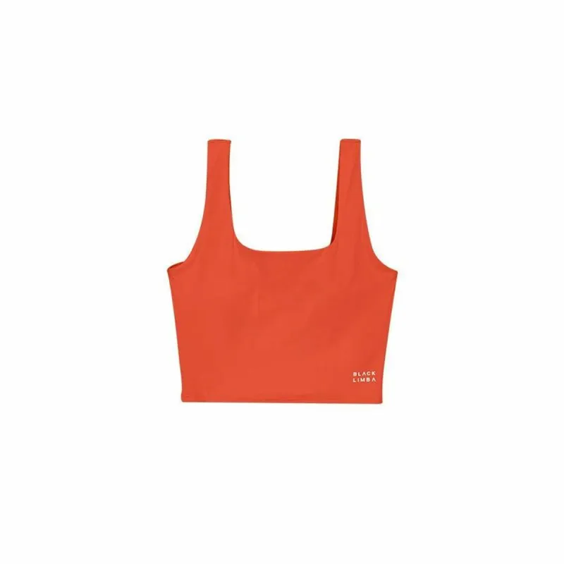 Moteriški sporto marškinėliai Black Limba Bhakti Oranžinė Fitness
