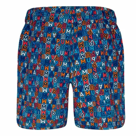 Children’s Bathing Costume Puma Printed Mid Shorts 1P Blue