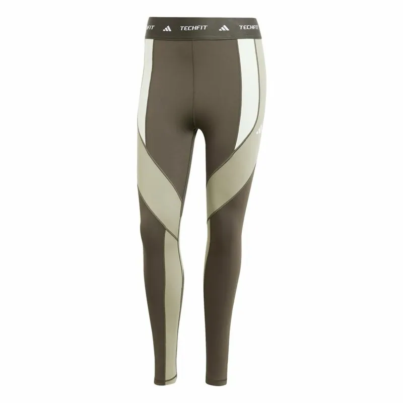 Moteriškos sportinės tamprės Adidas Techfit 7/8 Colorblock Ruda Pilka