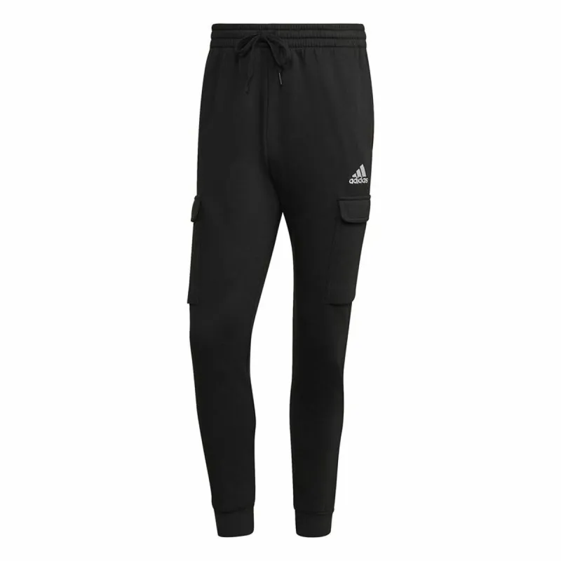 Ilgos sportinės kelnės Adidas Essentials Fleece Juoda Vyras