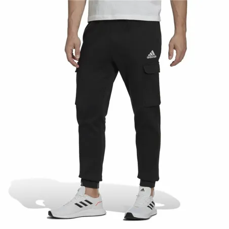 Ilgos sportinės kelnės Adidas Essentials Fleece Juoda Vyras