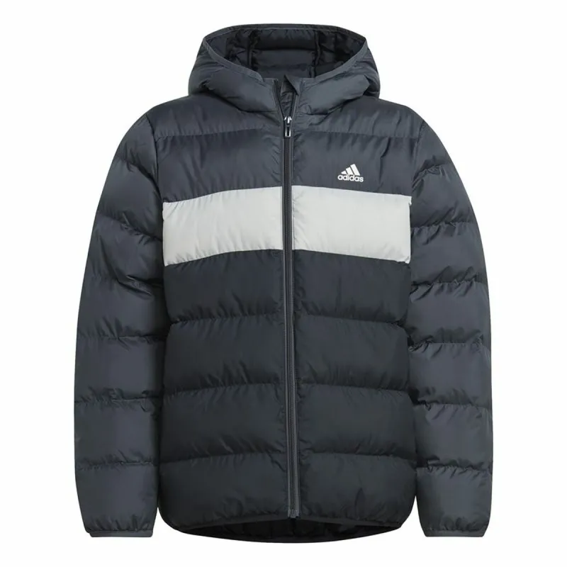 Vaikiška sportinė striukė Adidas Cazadora Synthetic Down Infantil Juoda Pilka