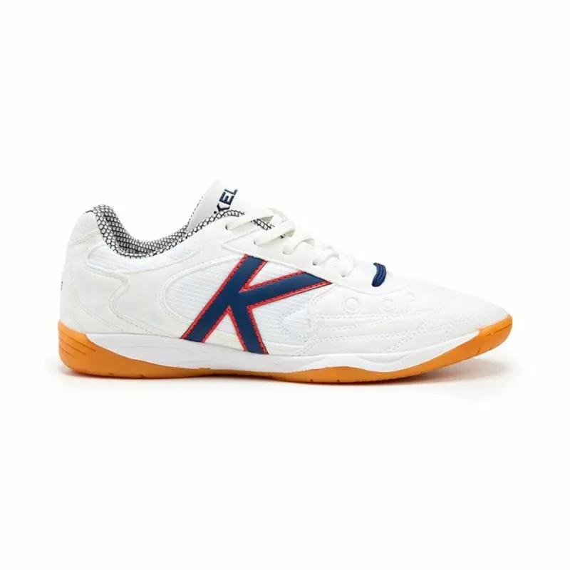 Vidinio futbolo batai suaugusiems Kelme Indoor Copa Elastic Balta