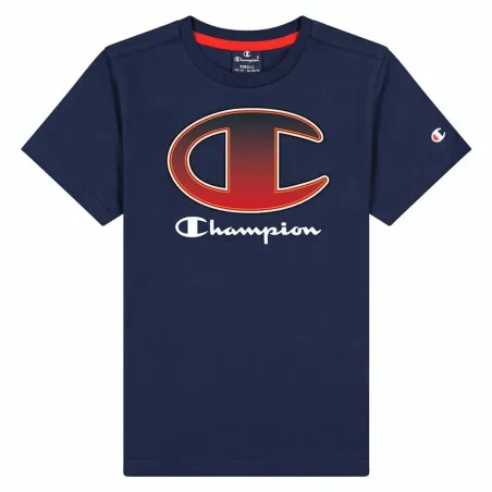 Vaikiška Marškinėliai su trumpomis rankovėmis Champion Crewneck T-Shirt B Tamsiai mėlyna