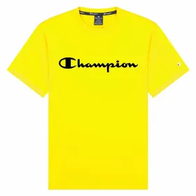 Спортивная футболка с коротким рукавом Champion Crewneck M Жёлтый