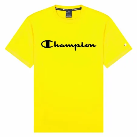 Sportiniai marškinėliai su trumpomis rankovėmis Champion Crewneck M Geltona