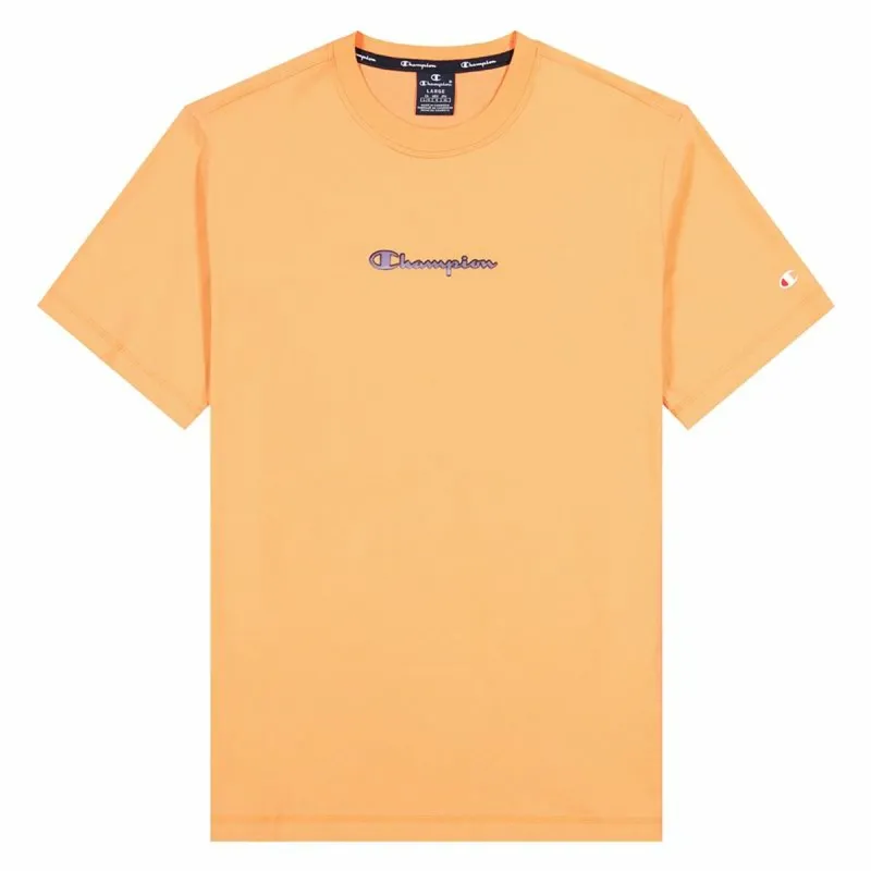 Sportiniai marškinėliai su trumpomis rankovėmis Champion Crewneck M Oranžinė