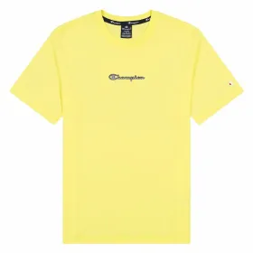Спортивная футболка с коротким рукавом Champion Crewneck M Жёлтый