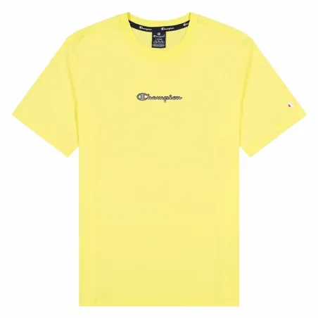 Sportiniai marškinėliai su trumpomis rankovėmis Champion Crewneck M Geltona