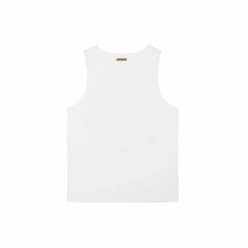 Men's Sleeveless T-shirt Picture Authentic Tank B White
