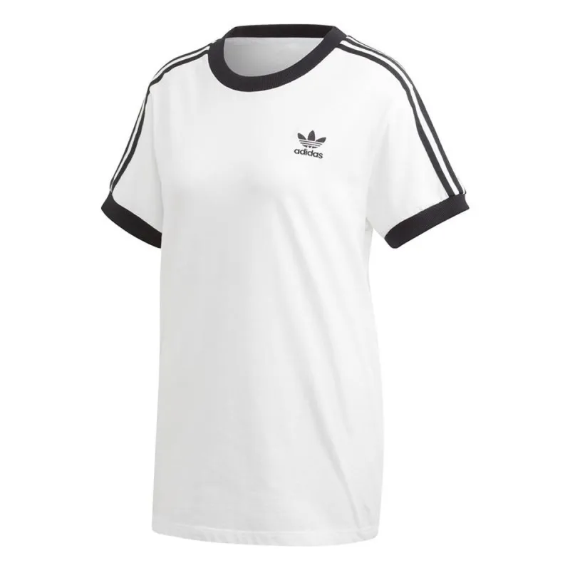Moteriški marškinėliai su trumpomis rankovėmis Adidas 3 Stripes Balta
