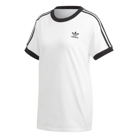 Moteriški marškinėliai su trumpomis rankovėmis Adidas 3 Stripes Balta