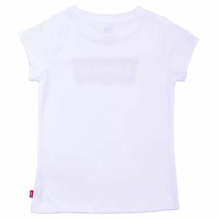 Krekls ar Īsām Piedurknēm Bērniem Levi's Batwing B Balts
