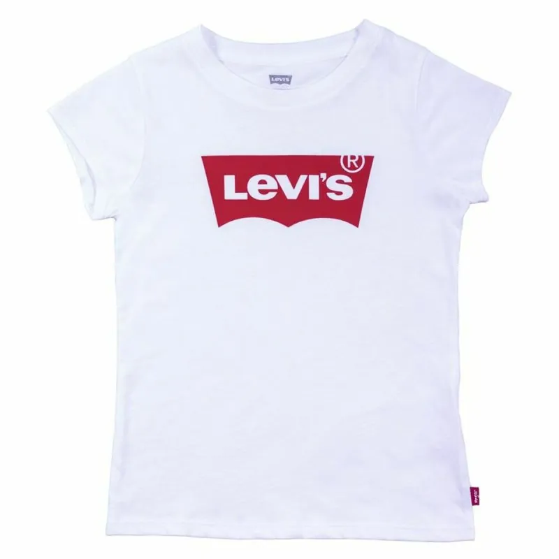 Krekls ar Īsām Piedurknēm Bērniem Levi's Batwing B Balts