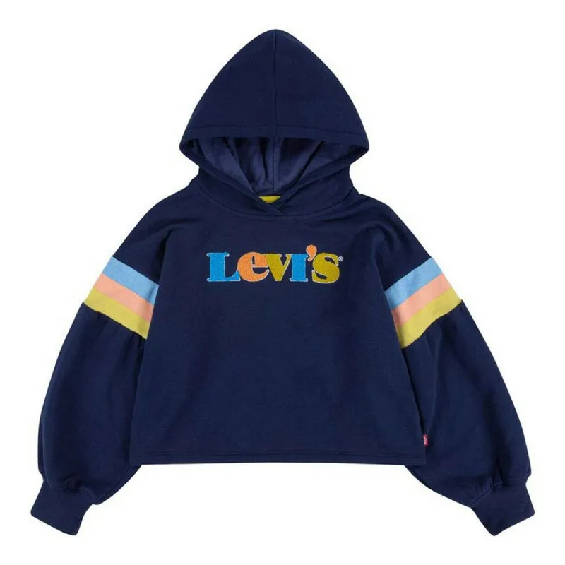 Vaikiškas megztinis Levi's Full Sleeve High Rise Tamsiai mėlyna