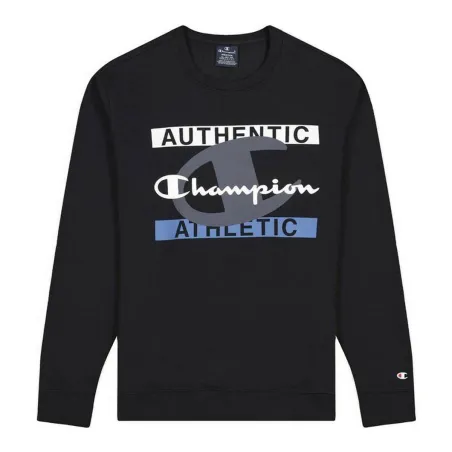 Толстовка без капюшона мужская Champion Authentic Athletic Чёрный