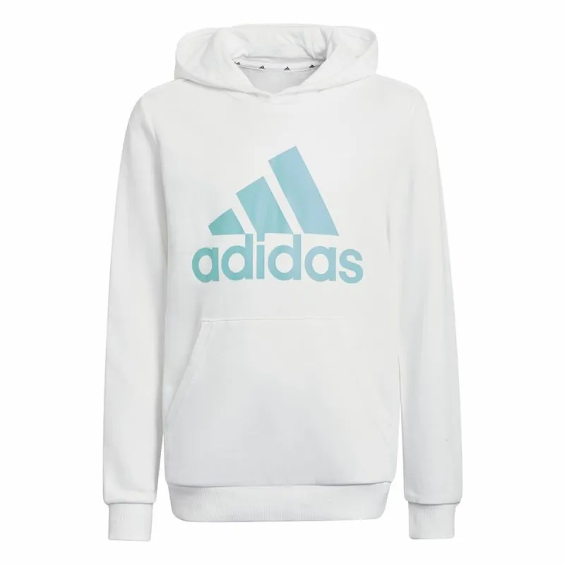 Uniseksinisdžemperis su gobtuvu Adidas Mėlyna Balta
