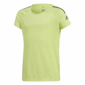 Детский Футболка с коротким рукавом Adidas YG TR Cool Tee Лаймовый зеленый