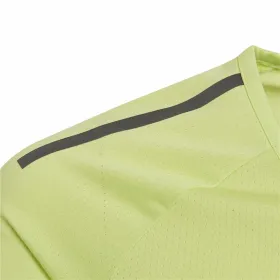 Детский Футболка с коротким рукавом Adidas YG TR Cool Tee Лаймовый зеленый