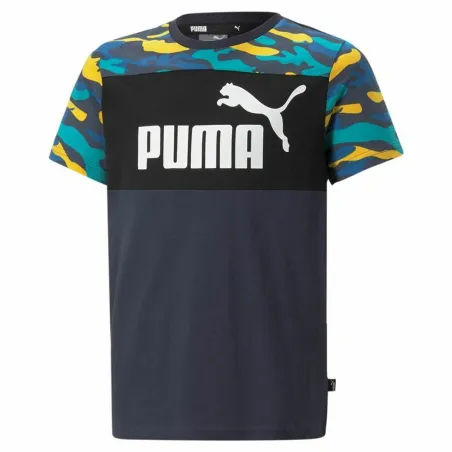 Vaikiška Marškinėliai su trumpomis rankovėmis Puma Essentials+ Kamufliažinis Berniukai Juoda