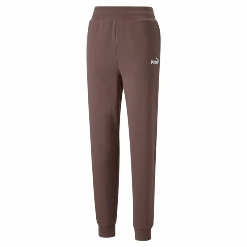 Sportinės kelnės suaugusiems Puma Ess+ Embroidery High-Waist Ruda Moteris