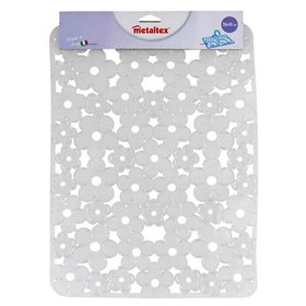 Draining Rack for Kitchen Sink Metaltex Rectangular PVC Translucent (30 x 40 cm)