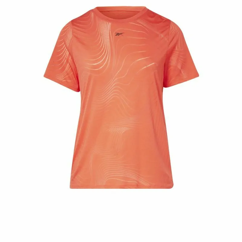 Sieviešu Krekls ar Īsām Piedurknēm Reebok Burnout Oranžs