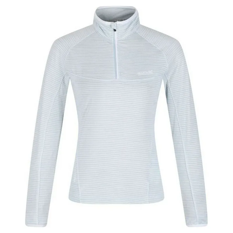 Sieviešu Krekls ar Īsām Piedurknēm Regatta Yonder Half-Zip Balts